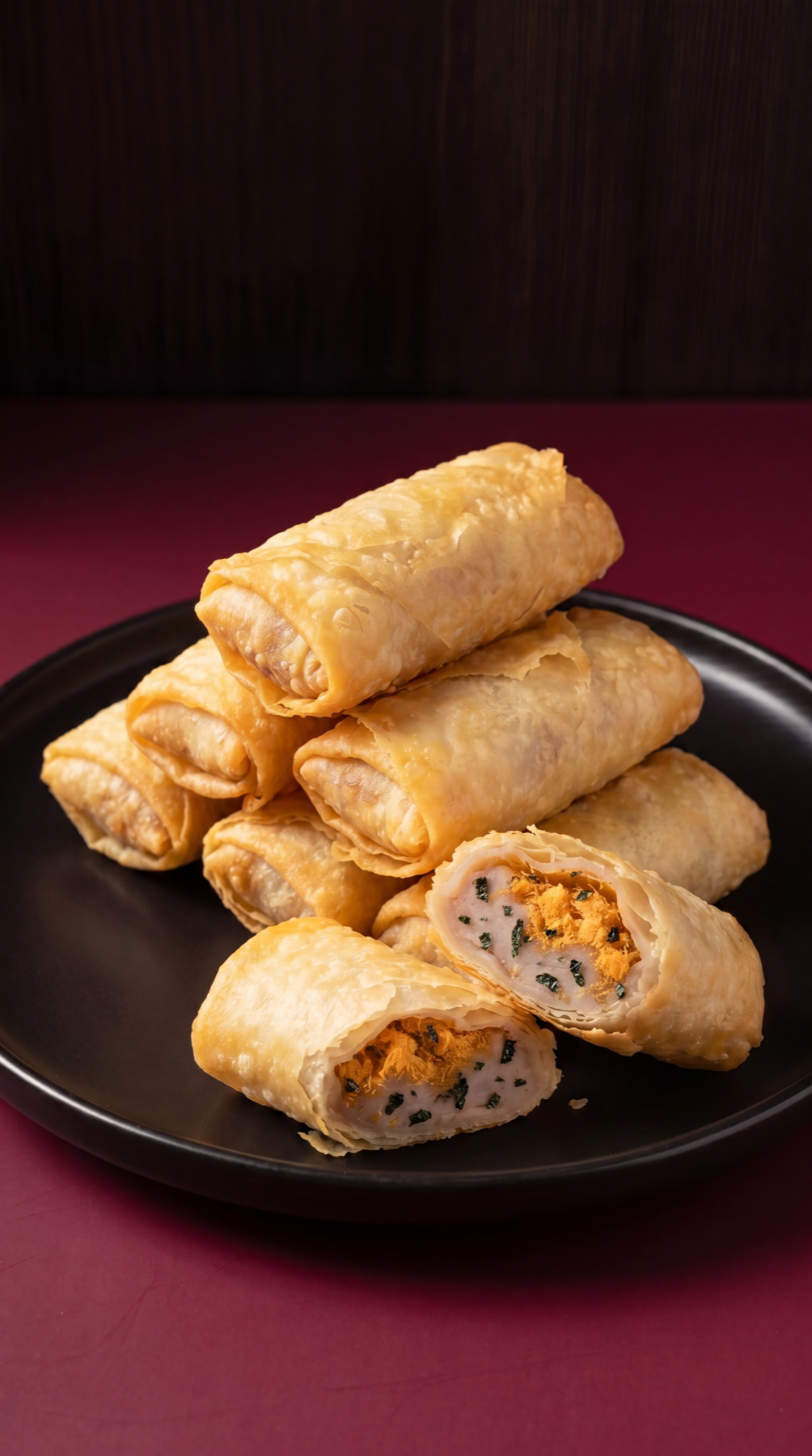 Golden Crispy Taro Roll
